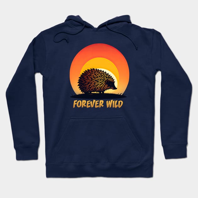 Wild Life - Porcupine - Forever Wild Hoodie by i2studio